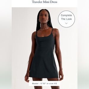 Abercrombie Traveler Mini Dress XS Petite Black